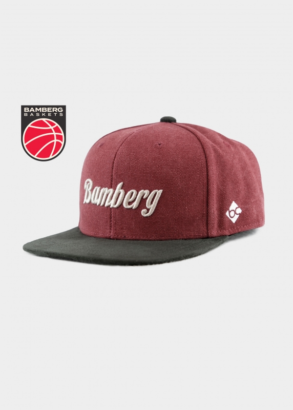 Cap "Bamberg Baskets" - dunkelrot (Snapback)